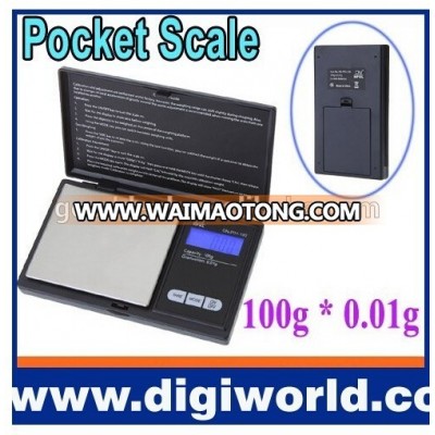 Mini LCD Digital Pocket Jewelry Diamond Gold Scale Jewelry Scale 100g 0.01g