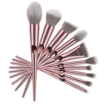 New beauty tools 10pcs makeup brushes rose bag thumb makeup brush loose powder brush eye brush